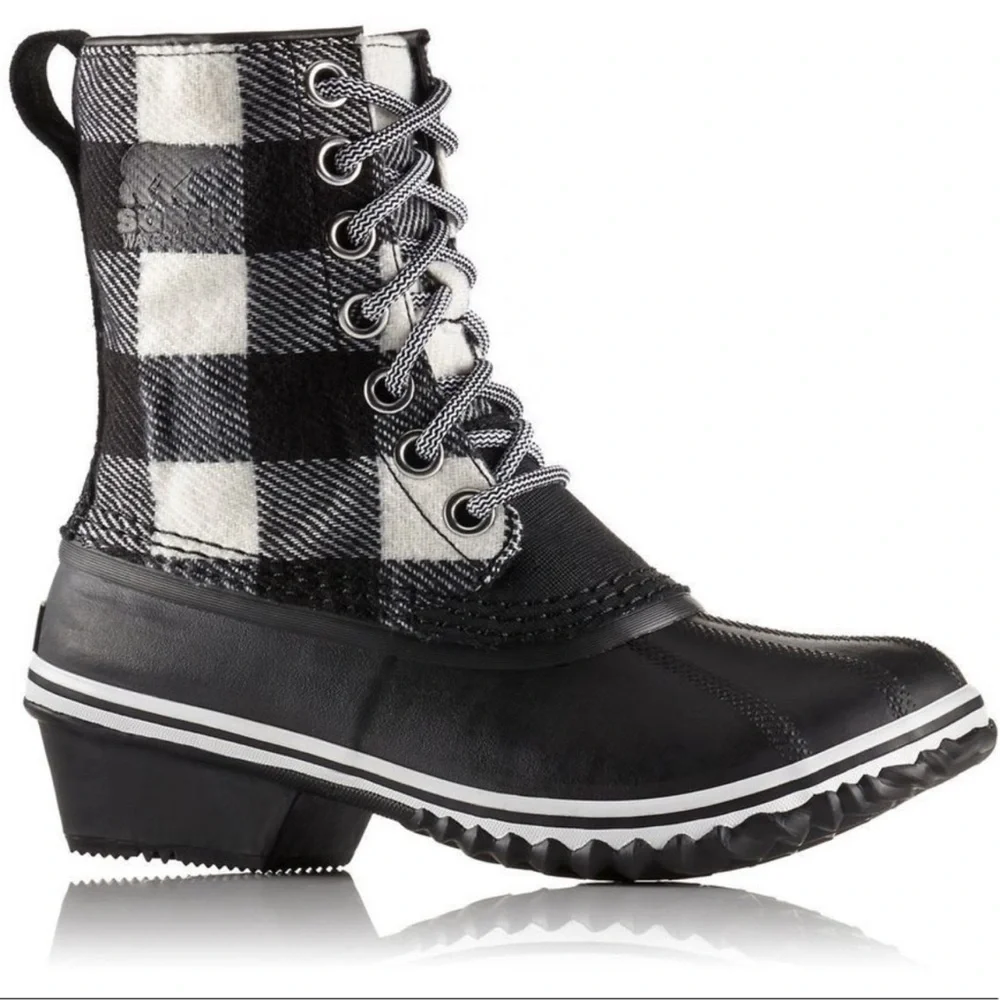 Sorel Slimpack 1964 Buffalo Check Duck Boot Size 7